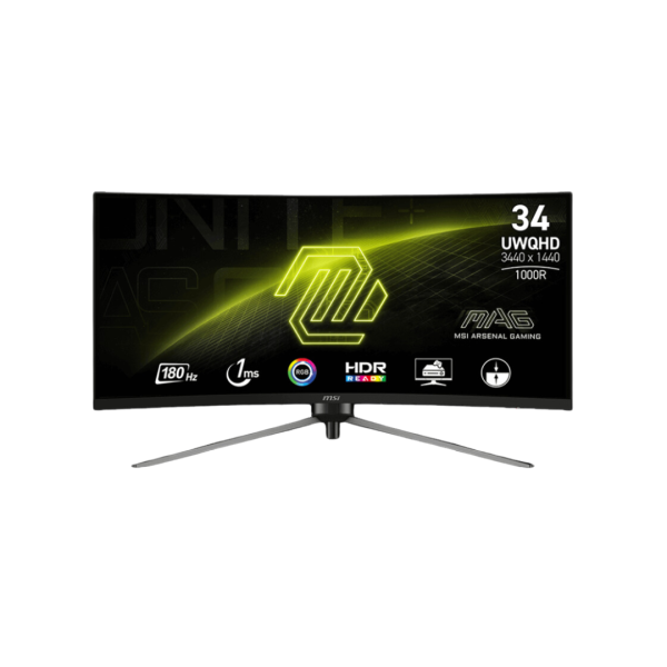 MSI MAG 345CQR 34  Curve VA 180Hz UWQHD (3440x1440) HDR 1ms (MPRT) 1000R Gaming Monitor (Black) Pre-Order For Discount