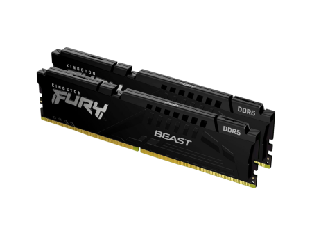 Kingston Fury Beast 32GB 2x16 DDR5 6000MT s CL30 Desktop Memory KF560C30BBK2-32 Fashion