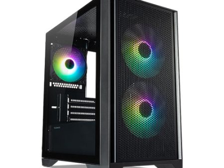 Tecware NEO M2 TG mATX Case with 3X120mm Fans ( Black   Whiite ) Fashion