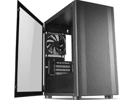 Tecware Flatline Black TG mATX 3*120mm Fans Chassis Online