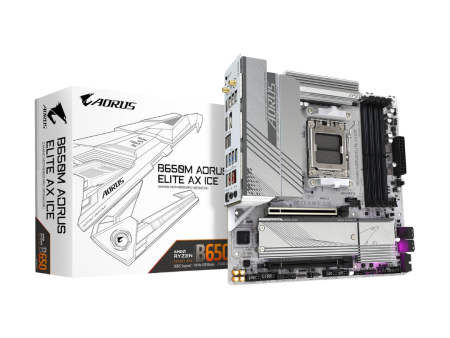 Gigabyte B650M Aorus Elite AX ICE DDR5 (AM5) Motherboard For Cheap