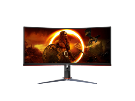 AOC CU34G2XP 34  WQHD (3440x1440) 180Hz 1ms MPRT  1ms GtG AdaptiveSync DisplayHDR 400 VA Curved Gaming Monitor (Black Red) Online