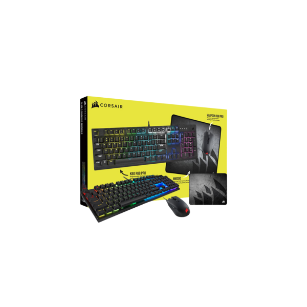 Corsair iCue 5000T RGB TG Black Midtower + Corsair 3-in-1 Gaming Bundle (K60 RGB Keyboard, Harpoon Mouse, MM300 Mousepad) Online now