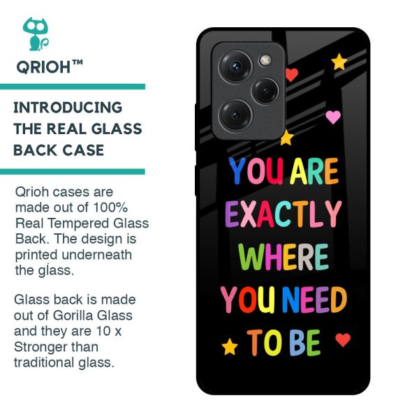 Magical Words Glass Case for Poco X5 Pro 5G Hot on Sale