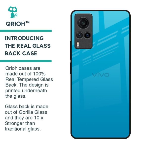 Blue Aqua Glass Case for Vivo X60 Online now