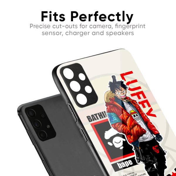 Bape Luffy Glass Case for Oppo A18 Cheap