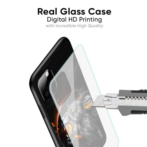 Aggressive Lion Glass Case for Vivo X60 on Sale