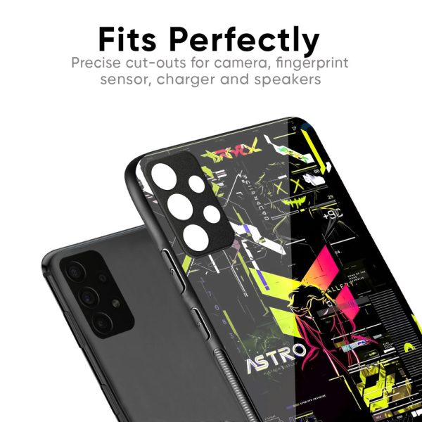 Astro Glitch Glass Case for Oppo A18 Sale