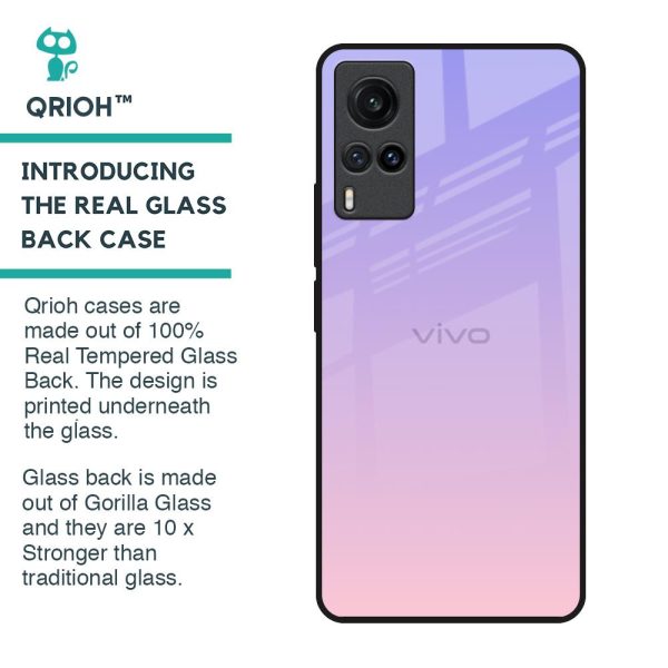 Lavender Gradient Glass Case for Vivo X60 Online now