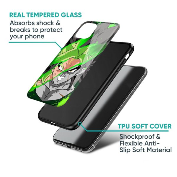 Anime Green Splash Glass Case for Vivo X60 For Discount