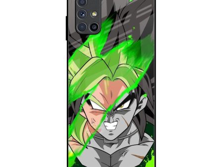 Anime Green Splash Glass Case for Samsung Galaxy M51 Online Sale