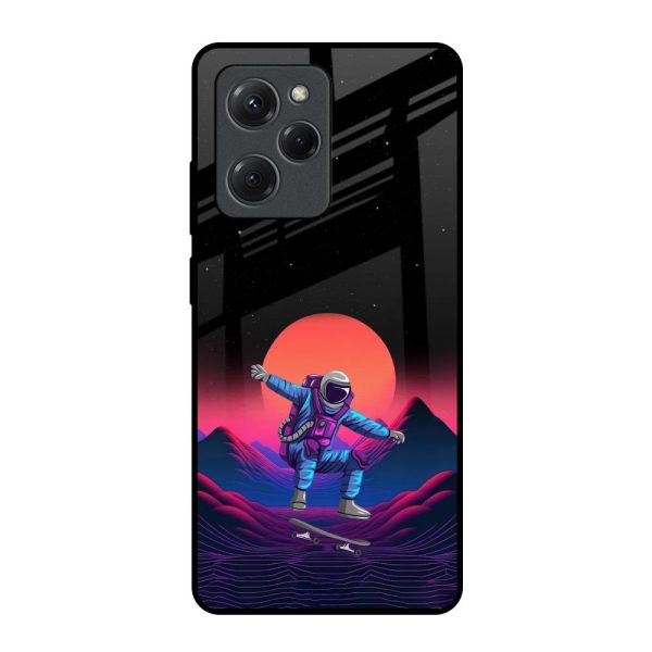 Retro Astronaut Glass Case for Poco X5 Pro 5G Online Hot Sale