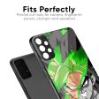 Anime Green Splash Glass Case for Samsung Galaxy M51 Online Sale