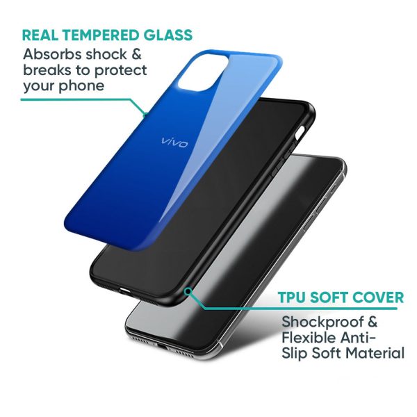 Egyptian Blue Glass Case for Vivo X60 Cheap