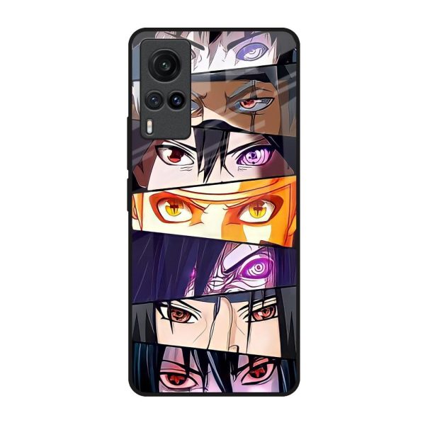 Anime Eyes Glass Case for Vivo X60 Fashion