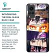 Anime Eyes Glass Case for Vivo X60 Fashion