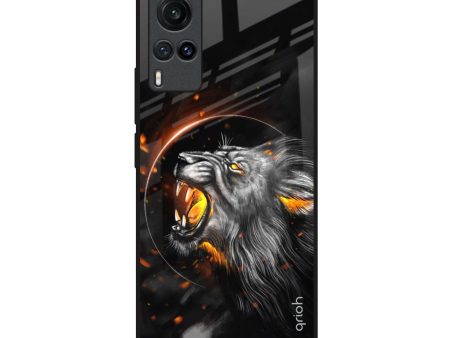 Aggressive Lion Glass Case for Vivo X60 on Sale