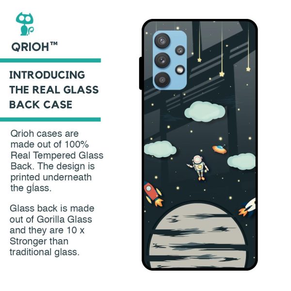 Astronaut Dream Glass Case For Samsung Galaxy A52s Fashion