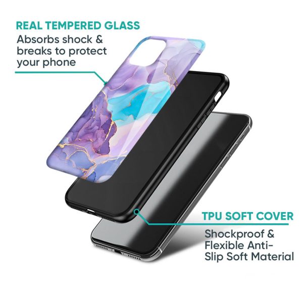 Alcohol ink Marble Glass Case for Samsung Galaxy A52s 5G For Sale