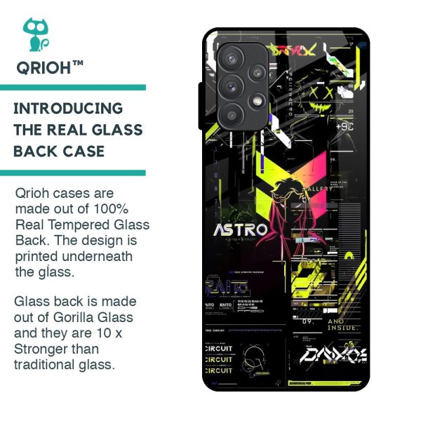 Astro Glitch Glass Case for Samsung Galaxy A52s 5G For Cheap