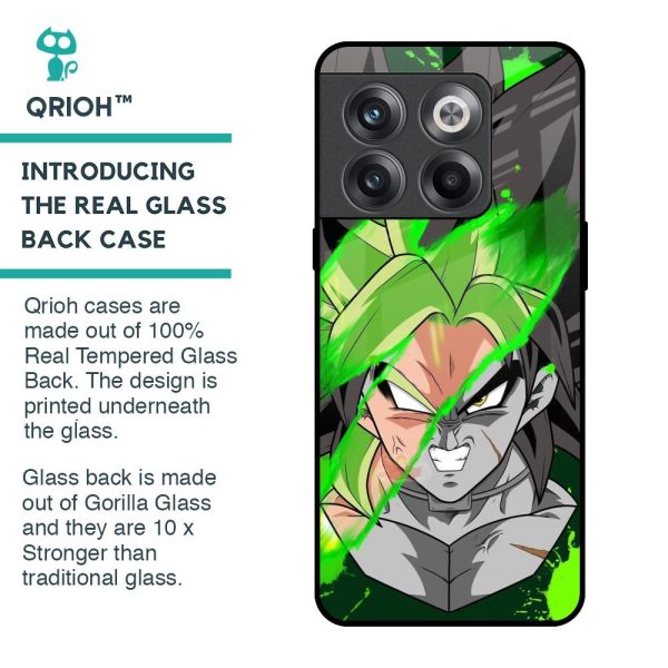 Anime Green Splash Glass Case for OnePlus 10T 5G For Cheap