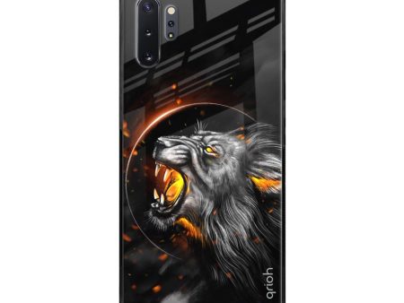 Aggressive Lion Glass Case for Samsung Galaxy Note 10 Plus For Cheap