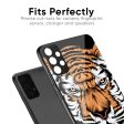 Angry Tiger Glass Case For Samsung Galaxy A52 Sale