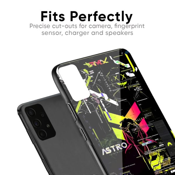 Astro Glitch Glass Case for Samsung Galaxy Note 10 Plus For Sale