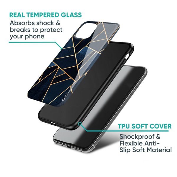 Abstract Tiles Glass Case for Samsung Galaxy A52 For Discount