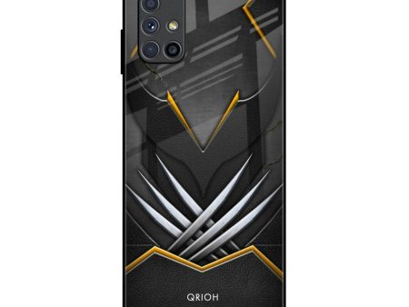 Black Warrior Glass Case for Samsung Galaxy M51 Online Sale