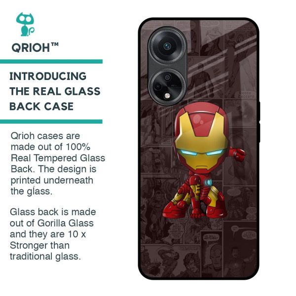 Angry Baby Super Hero Glass Case for Oppo F23 5G Hot on Sale