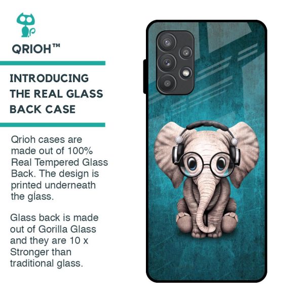 Adorable Baby Elephant Glass Case For Samsung Galaxy A52s 5G Online Sale