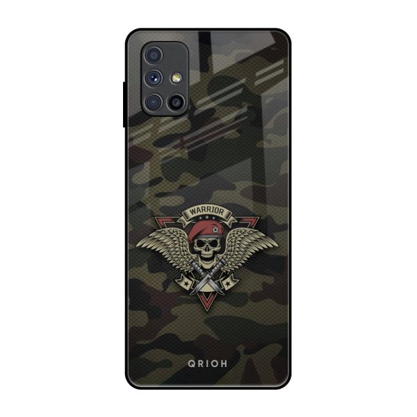 Army Warrior Glass Case for Samsung Galaxy M51 Discount