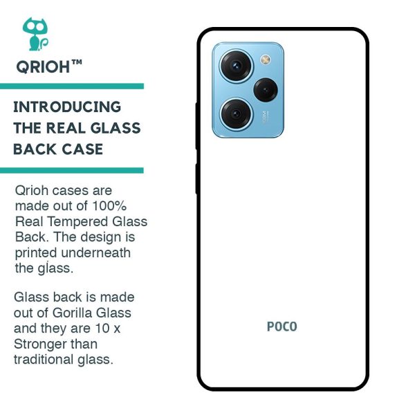 Arctic White Glass Case for Poco X5 Pro 5G For Discount