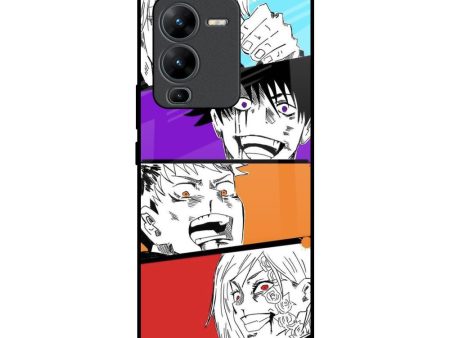 Anime Sketch Glass Case for Vivo V25 Pro Sale