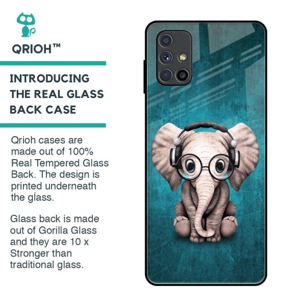 Adorable Baby Elephant Glass Case For Samsung Galaxy M51 Online now