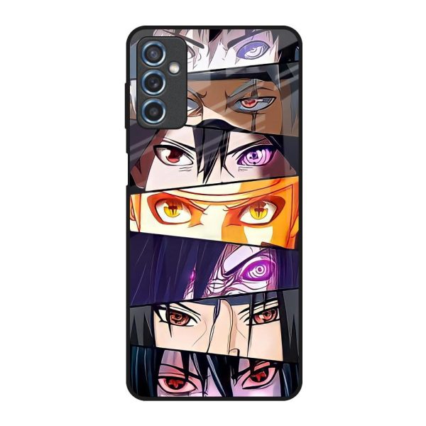 Anime Eyes Glass Case for Samsung Galaxy M52 5G For Sale