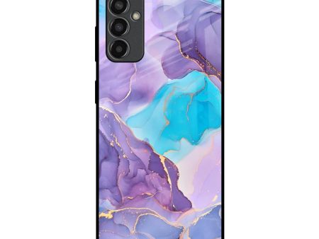 Alcohol ink Marble Glass Case for Samsung Galaxy M13 Cheap