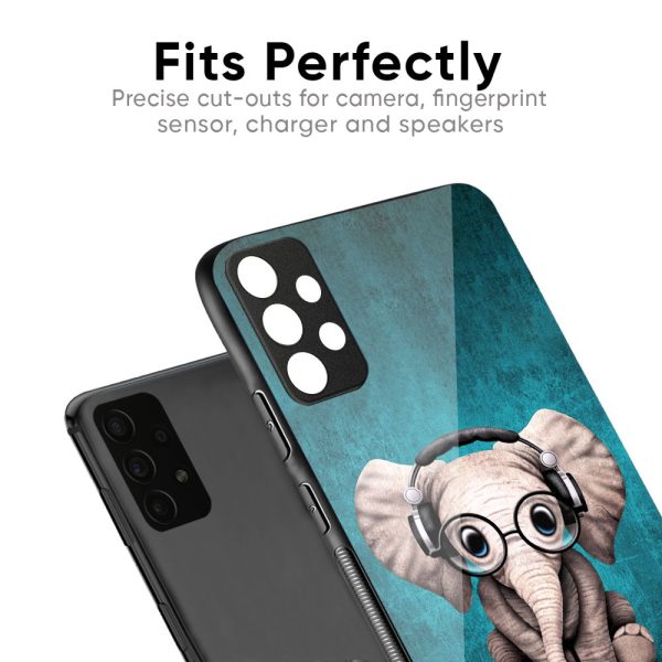 Adorable Baby Elephant Glass Case For Vivo X100 5G Supply