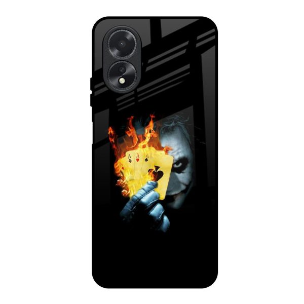 AAA Joker Glass Case for Oppo A18 Sale