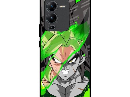 Anime Green Splash Glass Case for Vivo V25 Pro For Sale