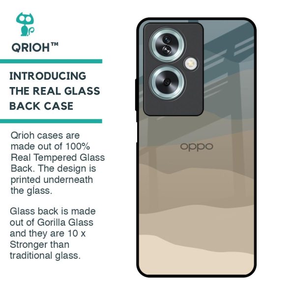 Abstract Mountain Pattern Glass Case for Oppo A79 5G Cheap