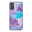 Alcohol ink Marble Glass Case for Samsung Galaxy M52 5G Fashion