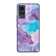 Alcohol ink Marble Glass Case for Vivo X60 Online Sale