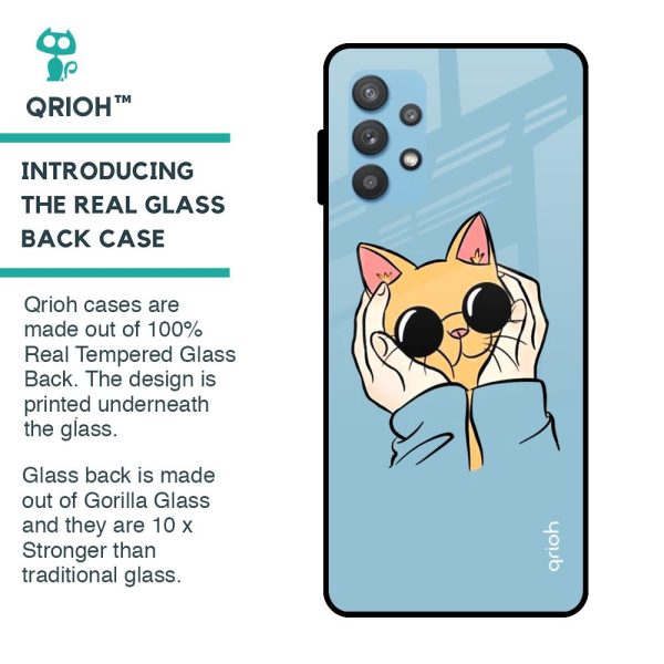 Adorable Cute Kitty Glass Case For Samsung Galaxy A52s Online Sale