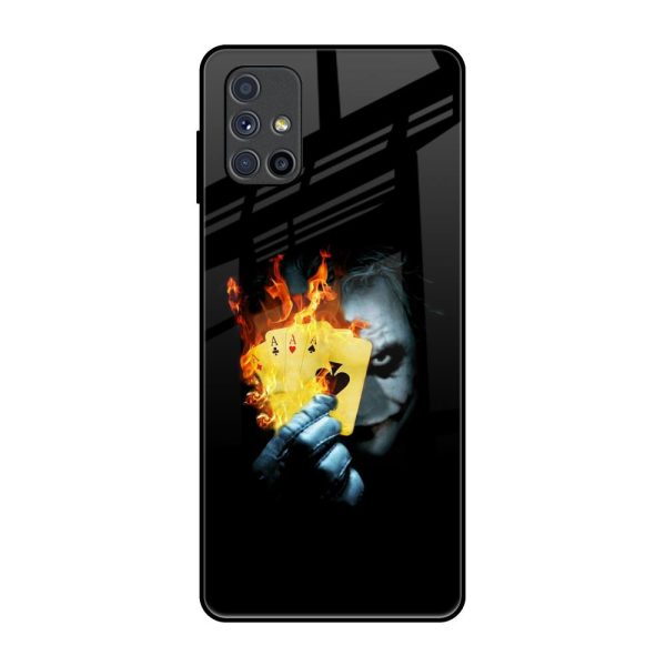 AAA Joker Glass Case for Samsung Galaxy M51 Fashion