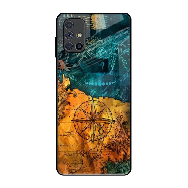 Architecture Map Glass Case for Samsung Galaxy M51 Fashion