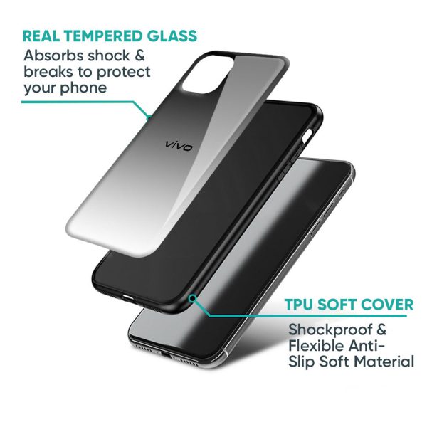 Zebra Gradient Glass Case for Vivo X100 Pro 5G Hot on Sale