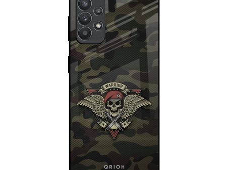 Army Warrior Glass Case for Samsung Galaxy M32 5G Fashion