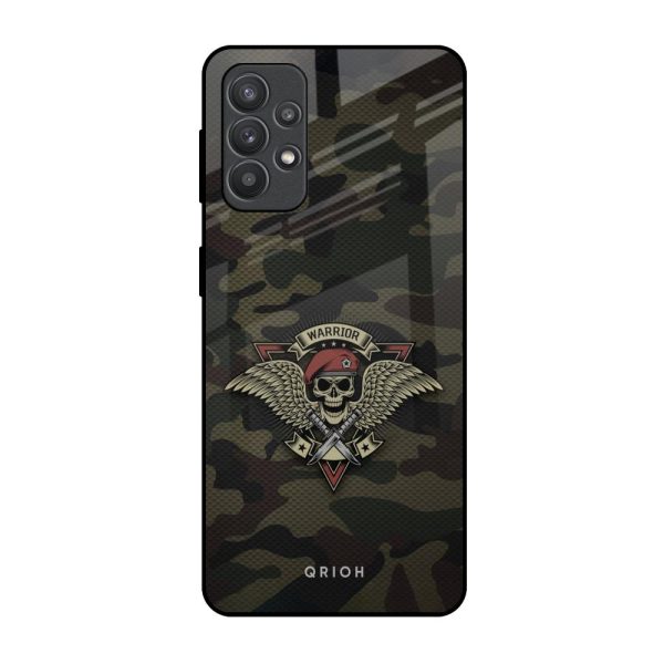 Army Warrior Glass Case for Samsung Galaxy M32 5G Fashion